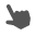 Значок для выбираемого GameObject — это рука с указательным пальцем.